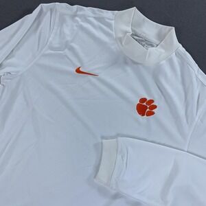 Clemson Tigers Shirt Men SM NCAA Nike Golf Dri Fit Long Sleeve Sport Team Issued